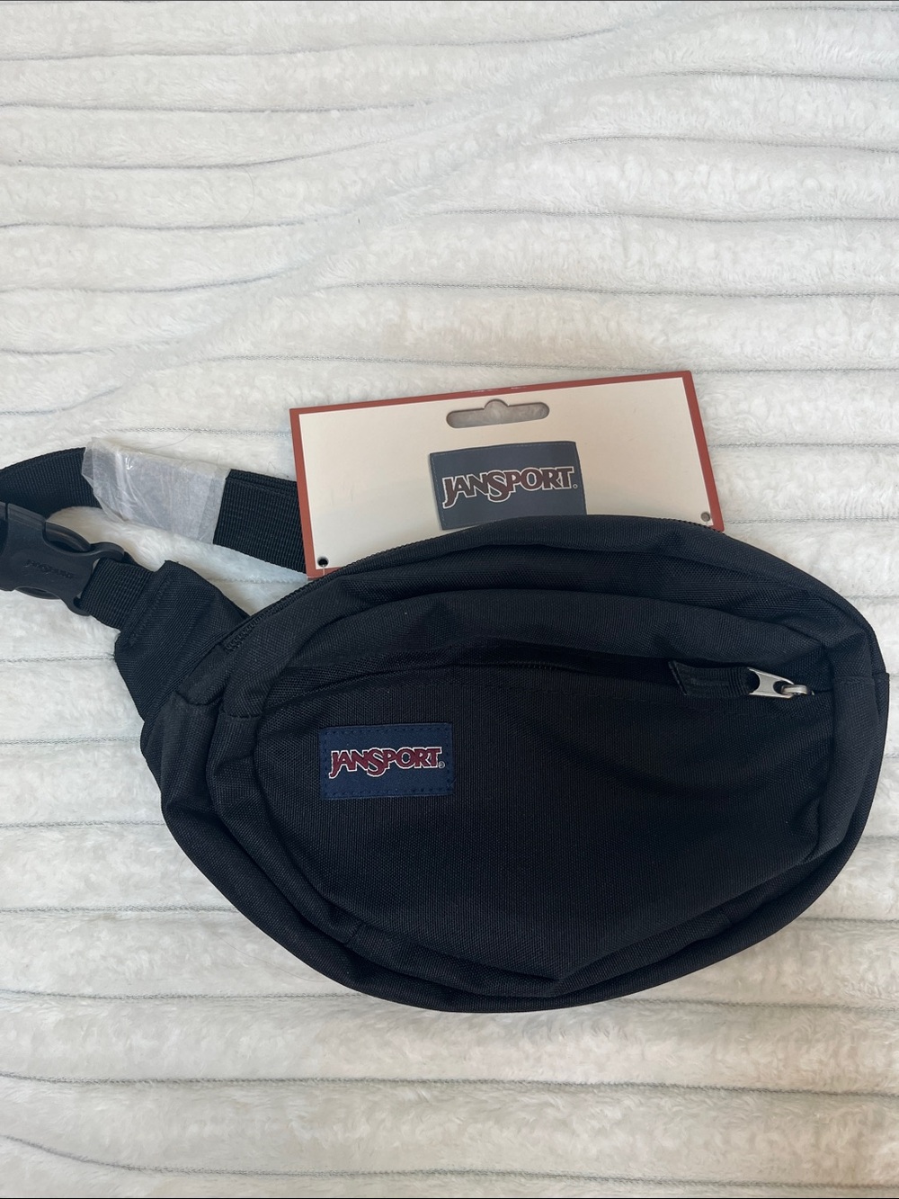 NWT Jansport black crossbody belt bag